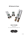 Air Dryer HR HR1, HR HR2, HR HR3 User Guide