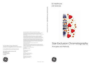 Size Exclusion Chromatography Manualzz