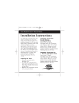 Lawn Genie 3/4" Manual Anti-Siphon Valve Installation Instructions