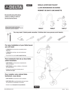 Delta 1997LF-RB - Installation guide, Product information