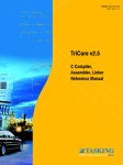 TriCore v2.5 C Compiler, Assembler, Linker Reference Manual