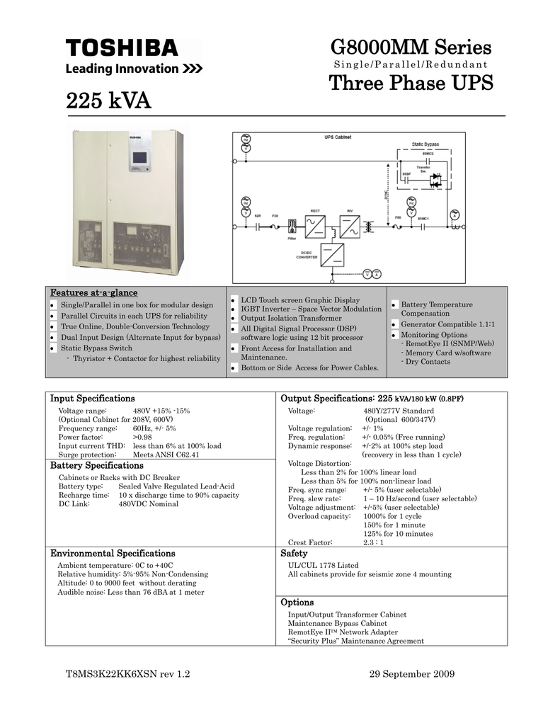 225kva Cut Sheet Manualzz Com