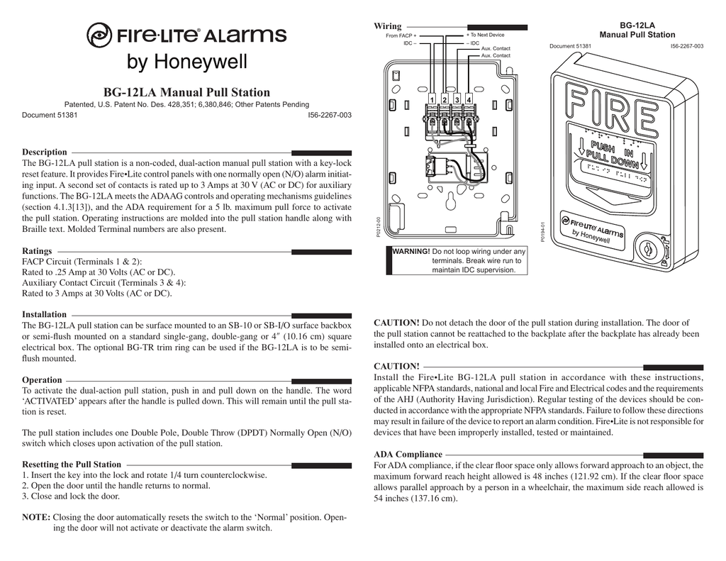 Bg 12la Manual Pull Station Manualzz