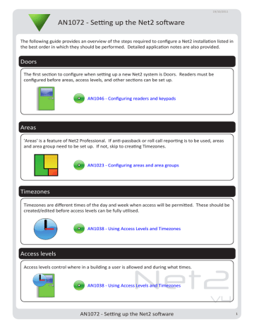 Net2 software User Guide | Manualzz