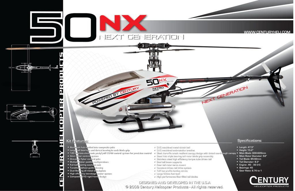 century nitro helicopter
