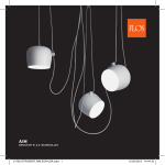 Pendant light AIM EUR-USA, AIM USA Installation Instructions