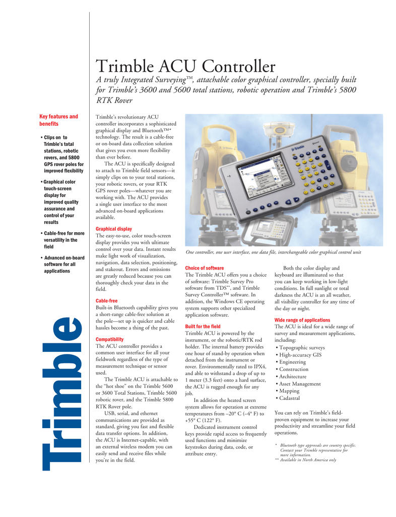 trimble survey controller software