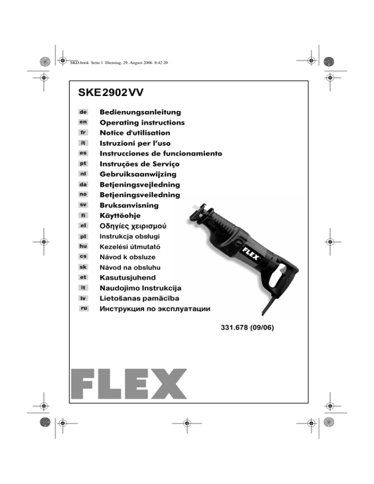 Navod Mecova Pila Flex Ske 2902 Vv Manualzz