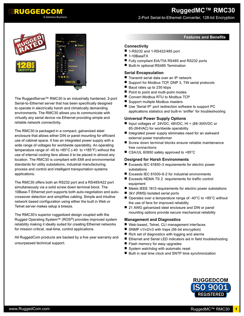 Rmc30 Datasheet Manualzz