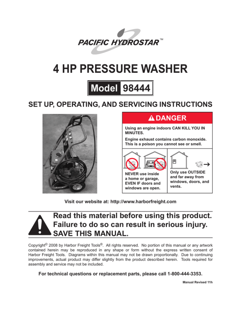 Pacific hydrostar 98444 User manual | Manualzz