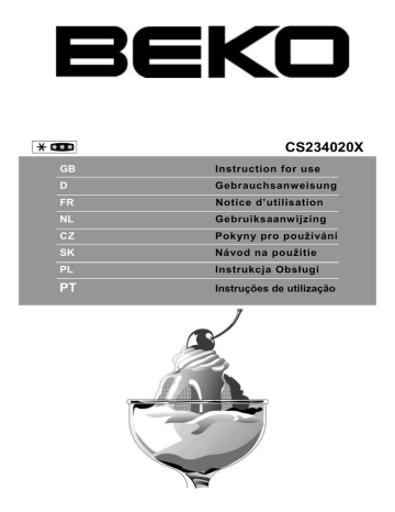 Beko CS234020X Manuel du propriétaire | Manualzz
