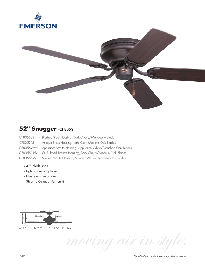 52 34 Snugger Cf805s Manualzz Com