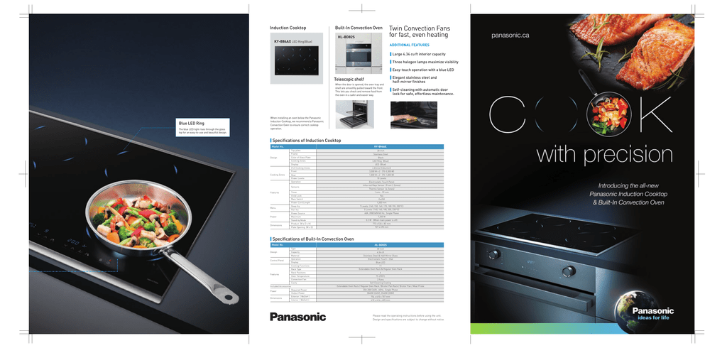 Twin Convection Fans For Fast Even Heating Induction Cooktop