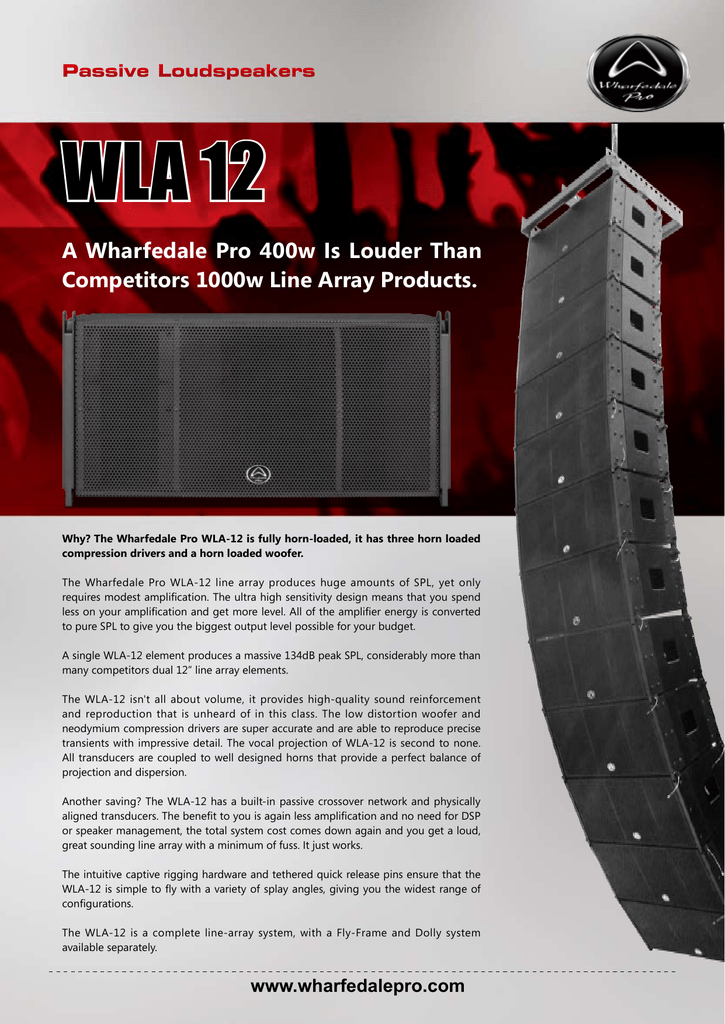 wharfedale pro line array