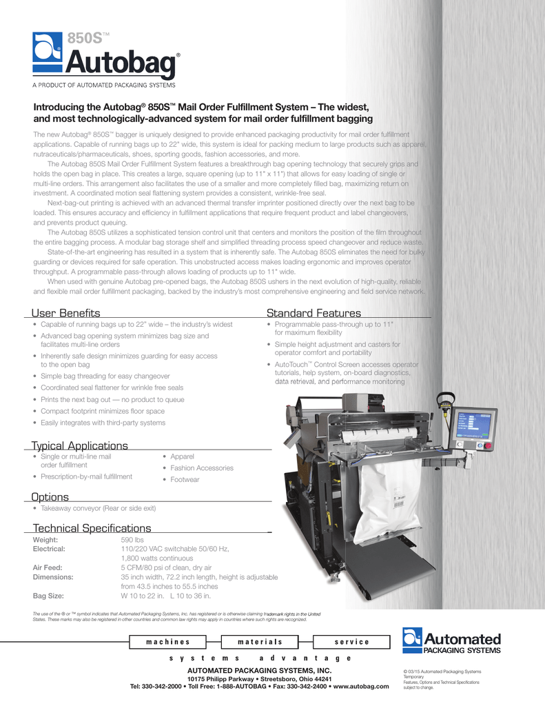 Ps 125 onestep autobagger manual Ps 125 onestep autobagger manual