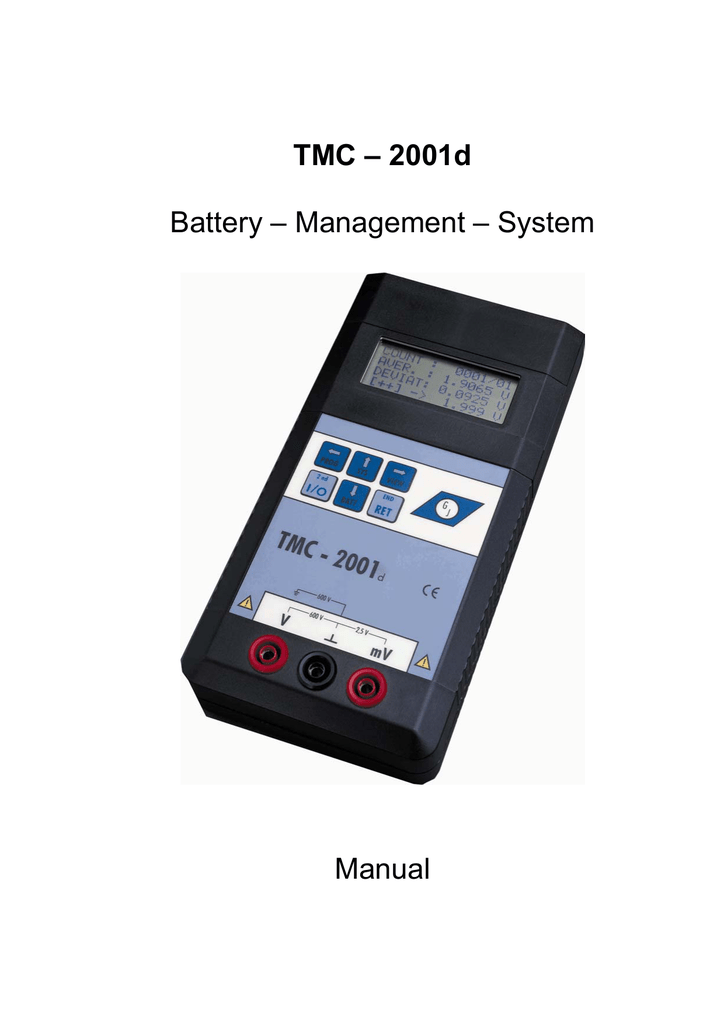 TMC-2001D Manual | Manualzz