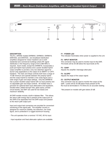 DRAKE DAR8633 Quick Manual | Manualzz
