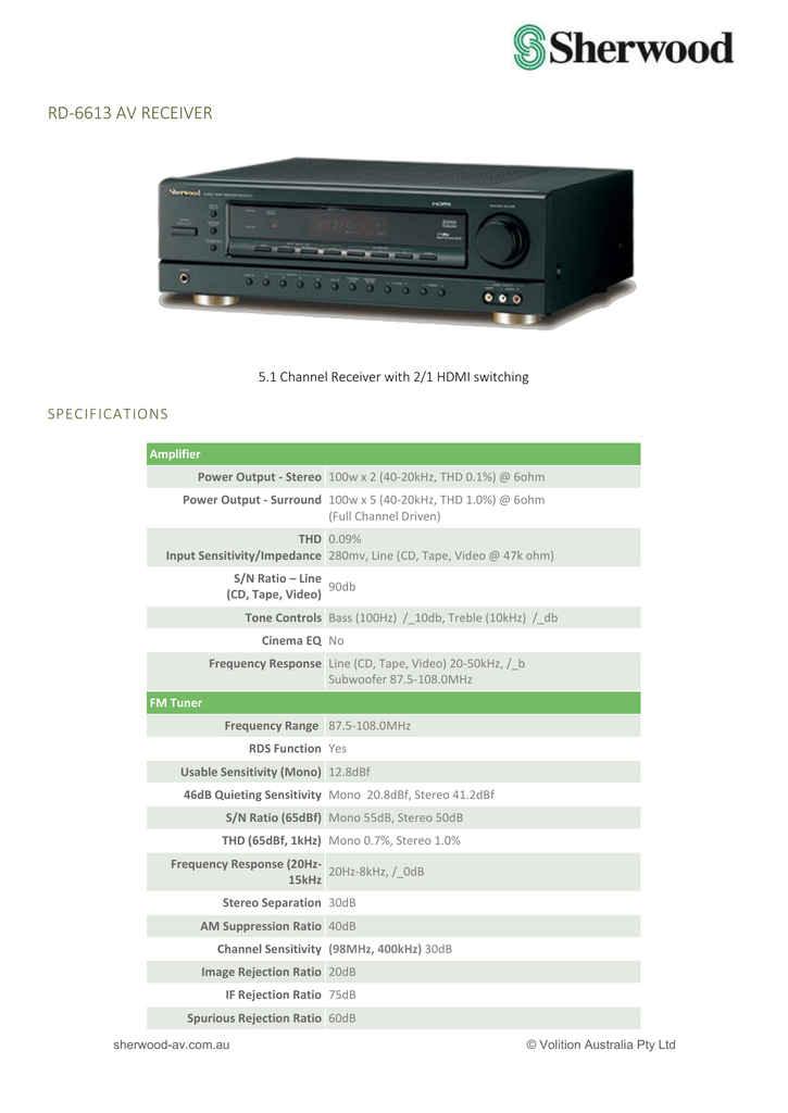 Av receiver with hdmi switching