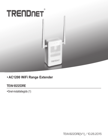 Trendnet TEW-822DRE AC1200 WiFi Range Extender Quick Installation Guide | Manualzz