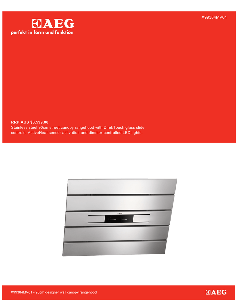 glem ck90fp canopy rangehood