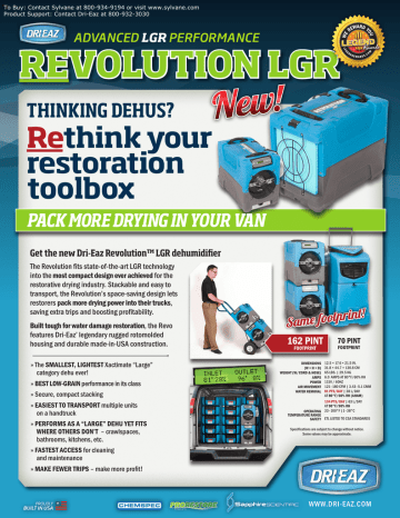 Dri Eaz Revolution Lgr Dehumidifier Product Flyer Manualzz Dri Eaz Revolution Lgr Dehumidifier Product Flyer Manualzz