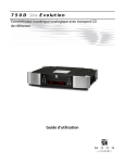Guide d&rsquo;utilisation S&eacute;rie Evolution 750D