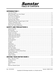 Winnebago Industries Sunstar 27N, 30T, 35B, 35F Operator&rsquo;s Manual