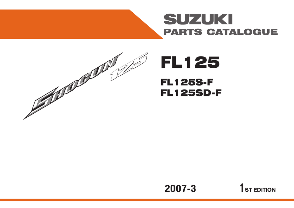 Suzuki Shogun Fl125s D F Katalog Zapchastej Ang Manualzz