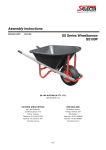 Silvan SS 100P Wheelbarrow Assembly Instructions