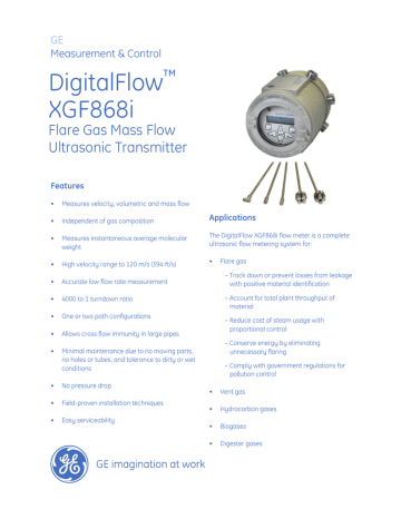 DigitalFlow XGF868i Datasheet 1021 KB | Manualzz