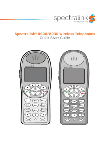 Spectralink NetLink 8030 Quick start manual | Manualzz
