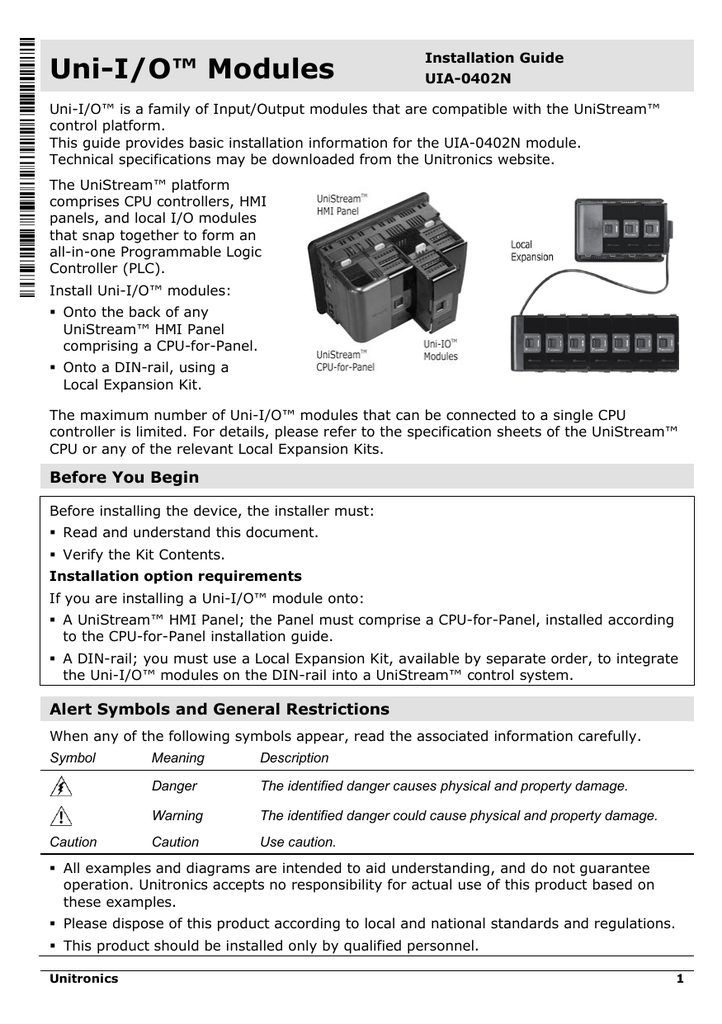 Unitronics UIS-WCB2 I//O module