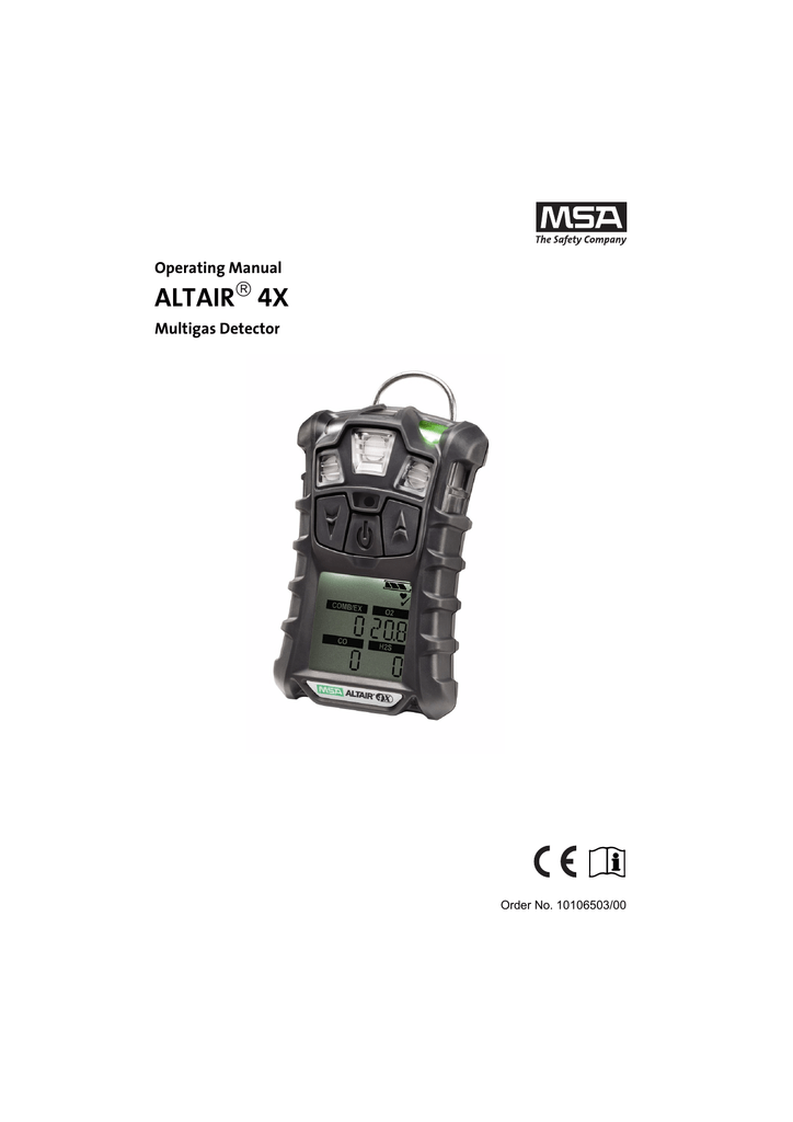 Altair 4x Operating Manual Manualzz