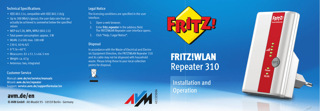 FRITZ!WLAN Repeater 310