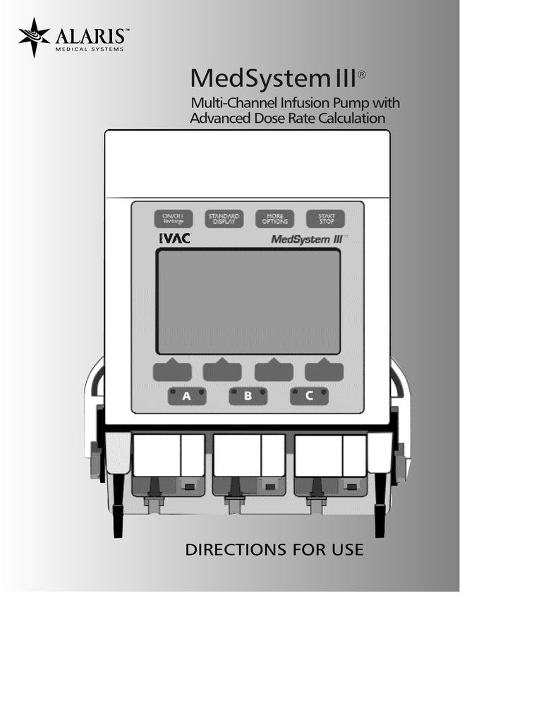 Alaris Medsystem III 2860 2863 User Manual Manualzz