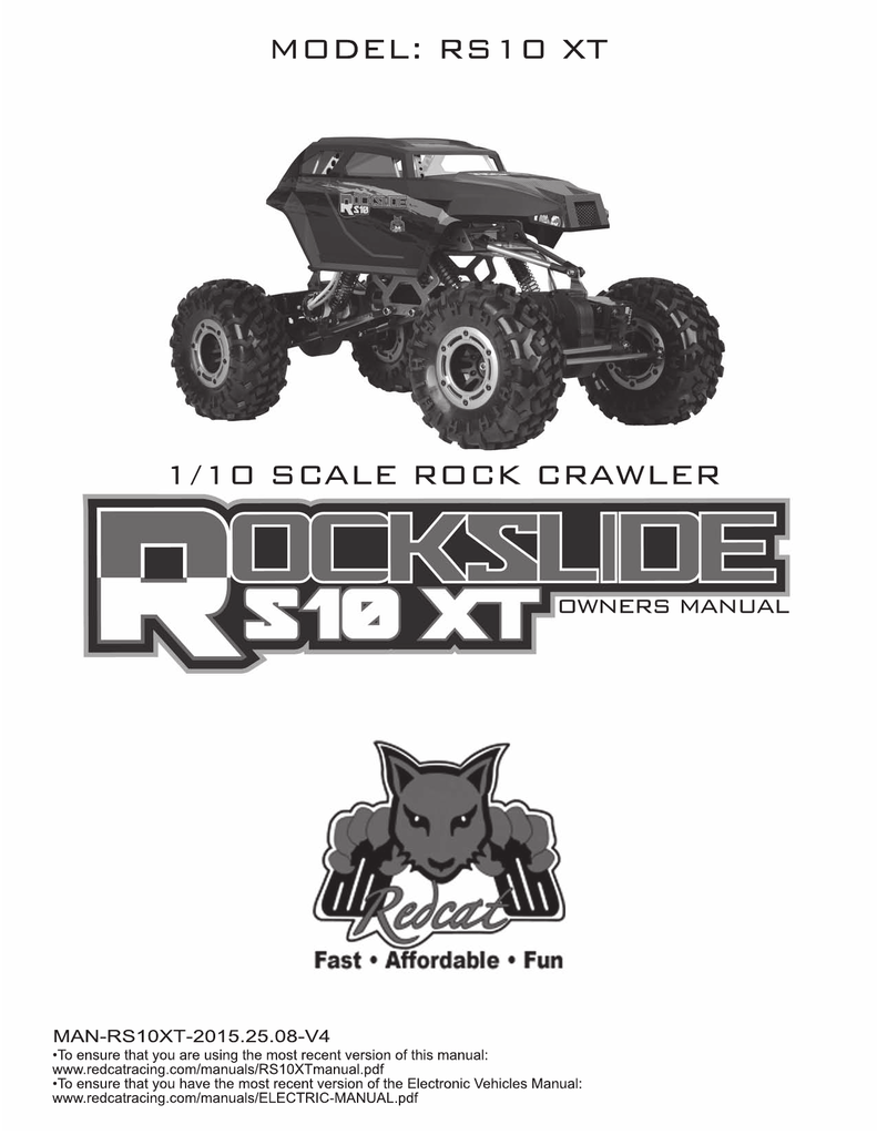 Redcat Racing Front//Rear Upper Linkage Set w// Ball Studs Rockslide RS10 RCT-T020