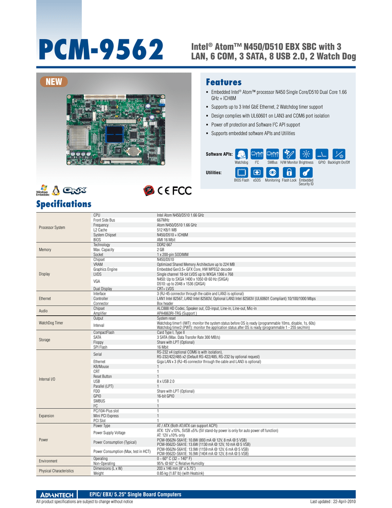 Advantech PCM-9562 Intel Chipset/Graphics Driver Download Advantech PCM-9562 Intel Chipset/Graphics Driver (2019)