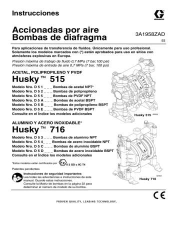 Pompe Pneumatique à Membrane GRACO HUSKY 515 | P.H.A - Foto 5