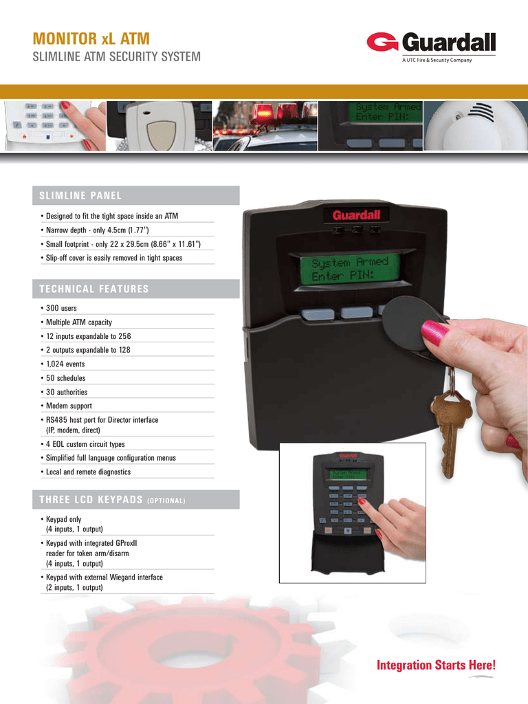 guardall verex xl atm alarm pannel