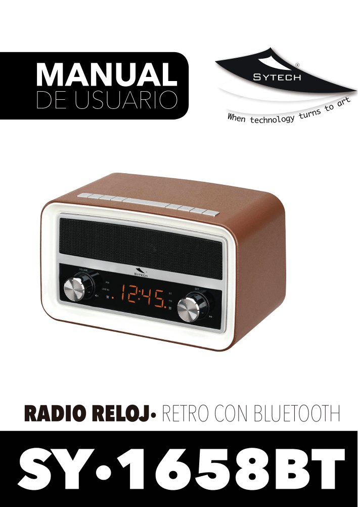 RADIO DESPERTADOR DIGITAL, FM, 2 ALARMAS, CALENDARIO – Sytech S.L.