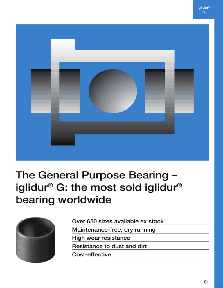 The General Purpose Bearing Iglidur G The Most Sold Iglidur Manualzz