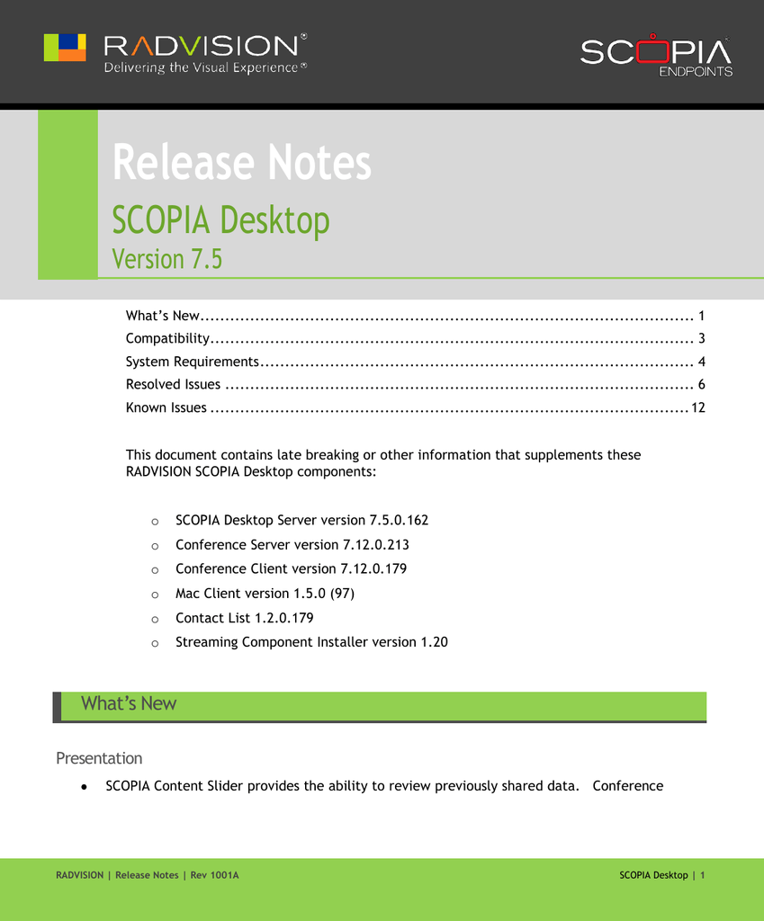 scopia desktop install manager