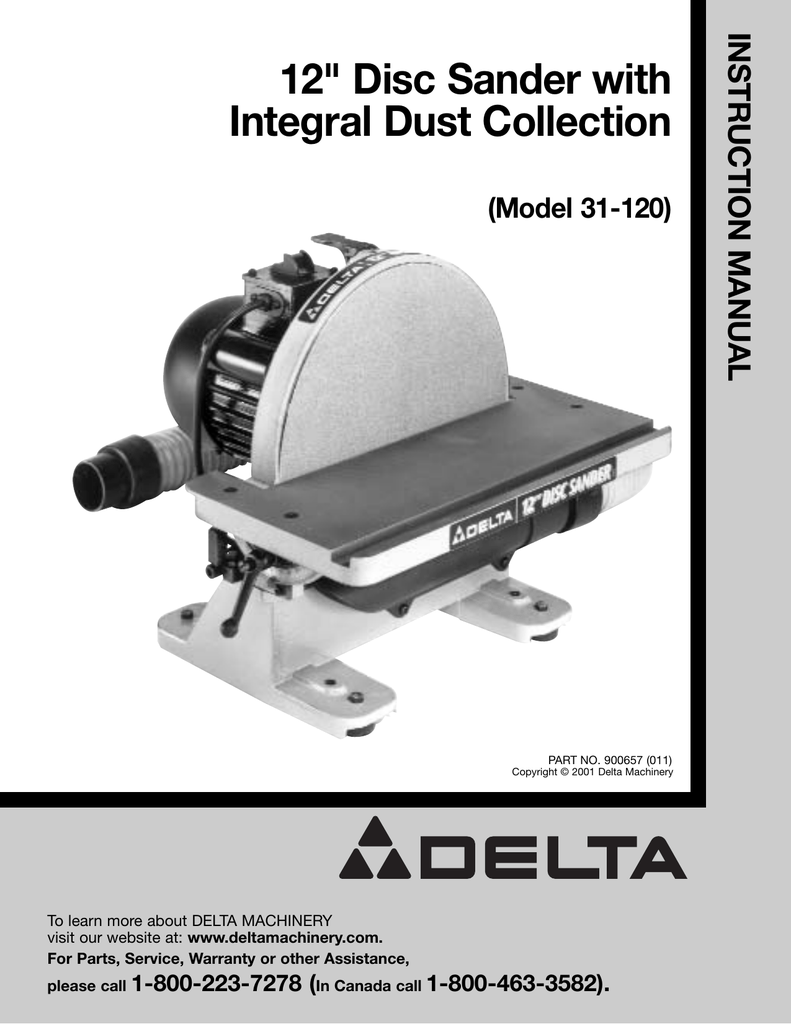 delta 12 disc sander