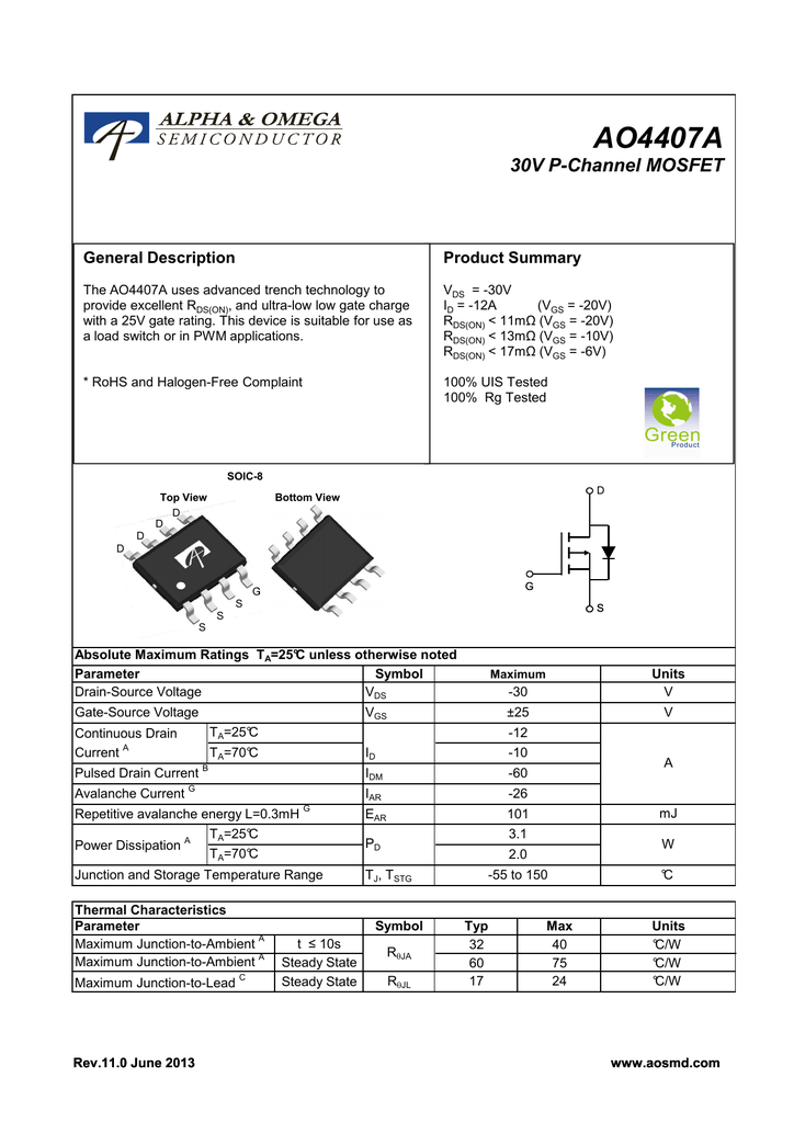 2p102a характеристики. Ao4407a. 4407a даташит мосфет. Aod4407. Ao4407 datasheet mosfet.