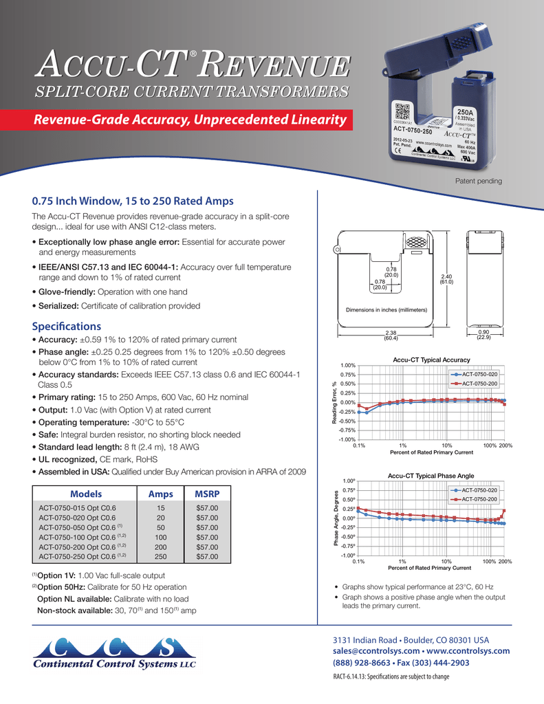 Accu Ct Datasheet Manualzz