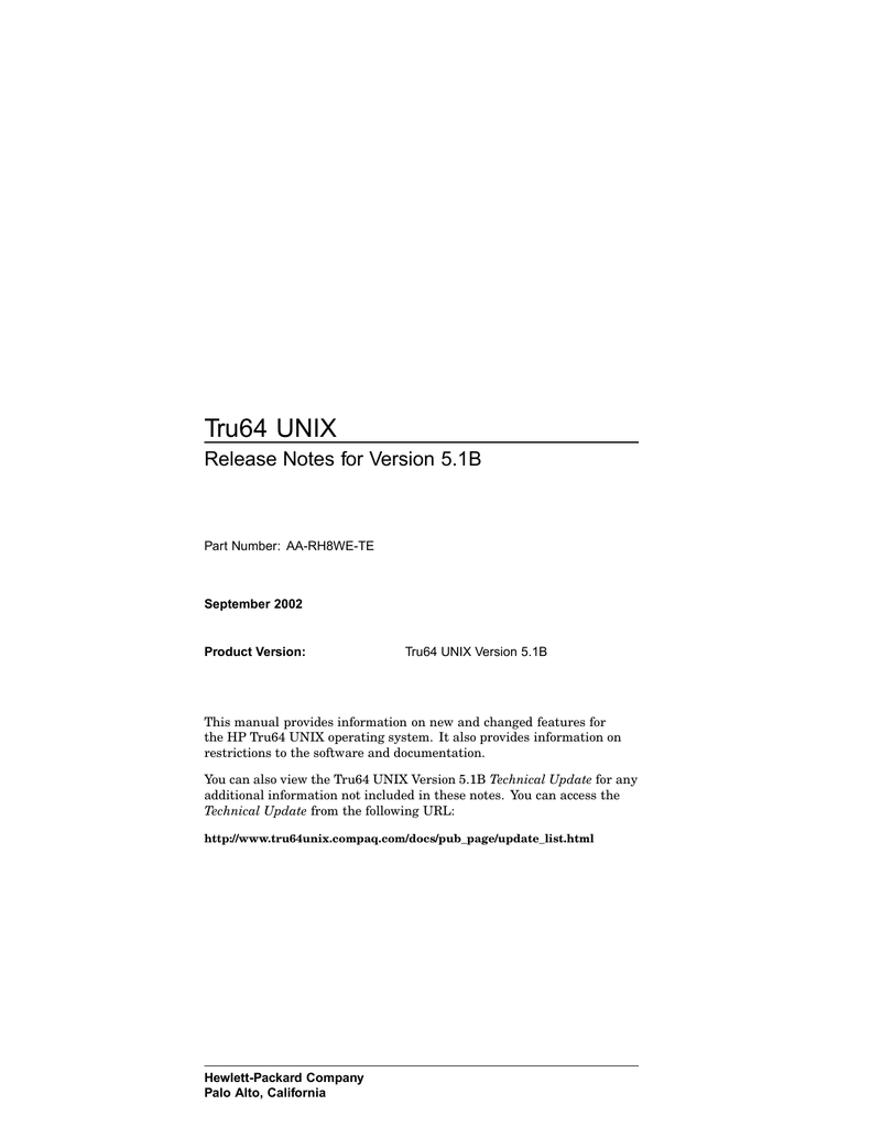 tru64 5.1b tru64 5.1b