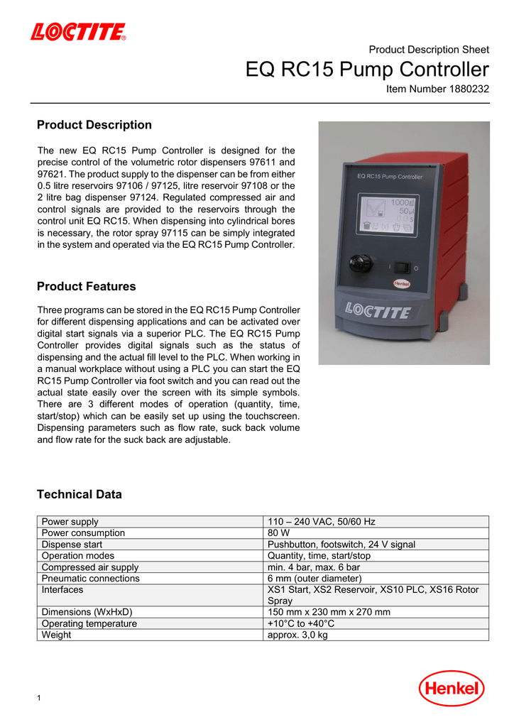 5 Operation Loctite® Equipment