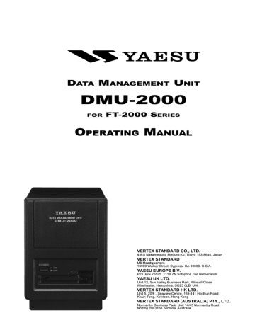 YAESU DMU-2000 Operating Manual | Manualzz