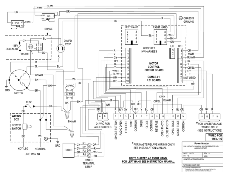 Wiring Diagram 6004 | Manualzz