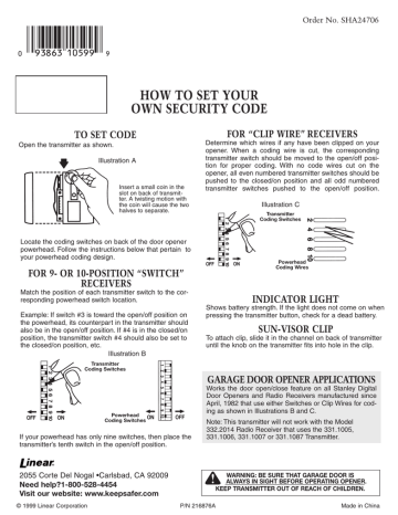 wiring diagram stanley door opener - Wiring Diagram